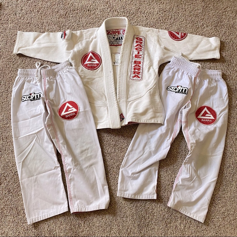 Gracie Barra jiu jitsu kimono and 2 pants